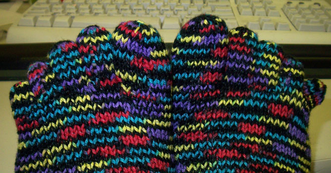 toe socks! toe socks!